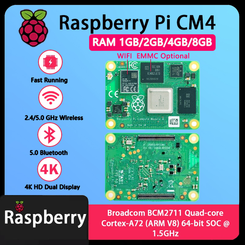 Raspberry Pi CM4 1GB/2GB/4GB/8 - огляд і ціна Raspberry Pi Compute Module 4 8Gb 32Gb